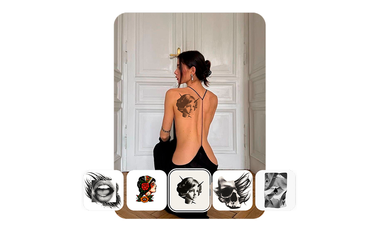 Step 3: Browse AI-generated tattoo design options and select your favorite