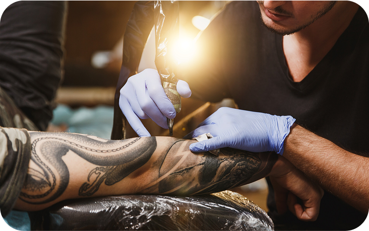 Step 5: Visit a professional tattoo artist to get your design permanently inked